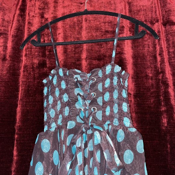 🎉 Bundle Deal: 4 for $20! 🎉 Party dress polkadots & chiffon S - Picture 4 of 13